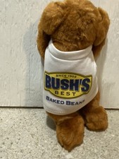 Collectible 1999 Adorable Duke Bush Baked Bean's Puppy Dog Toy Plush Advertising