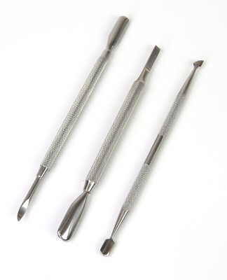 Professional/Salon Quality Nail Cuticle Pusher 3 Pack