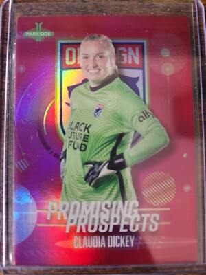 2022 Parkside NWSL Claudia Dickey Promising Prospects Red Rookie RC #15 OL Reign