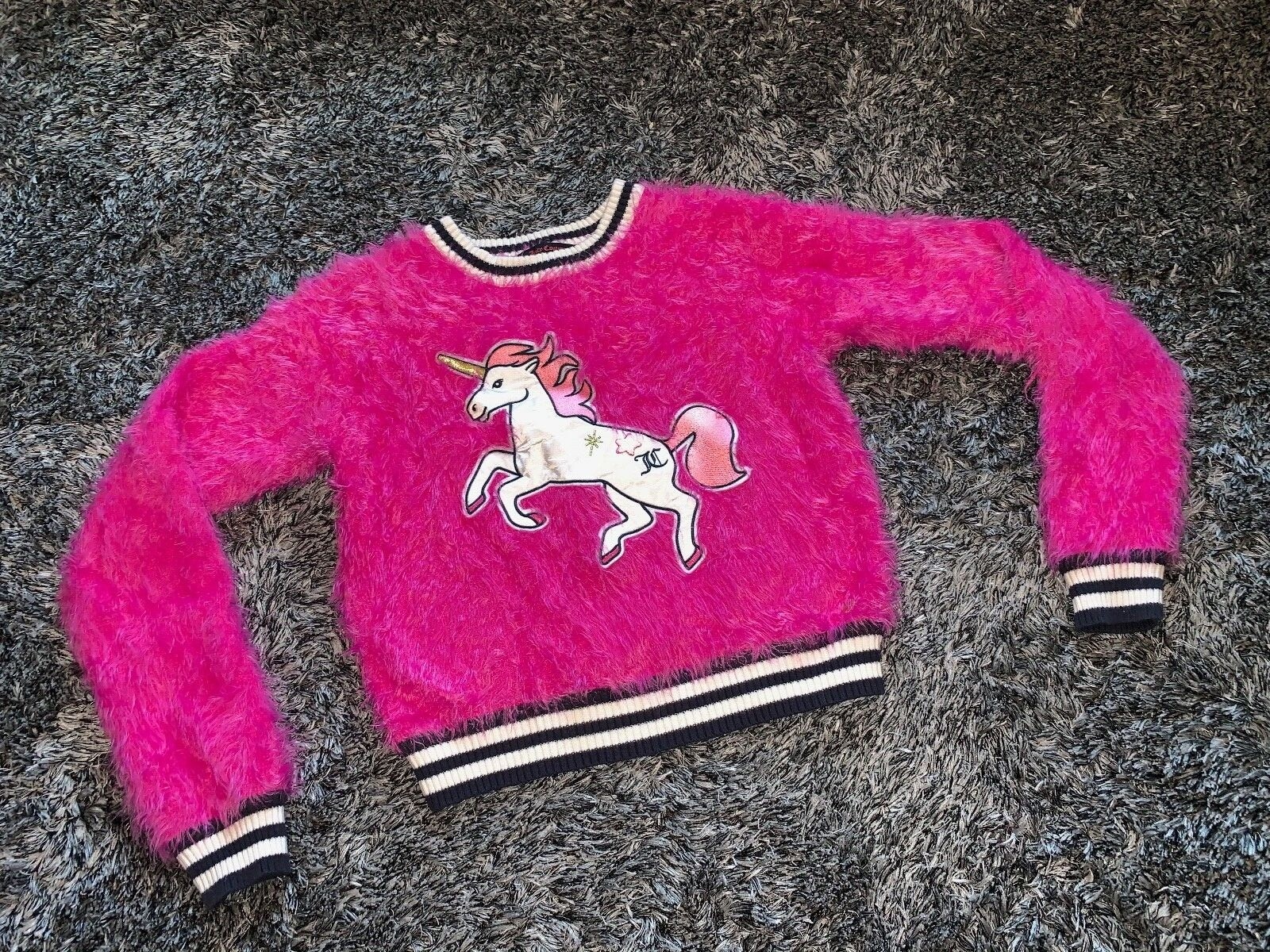 PINK UNICORN FLUFFY JUMPER 