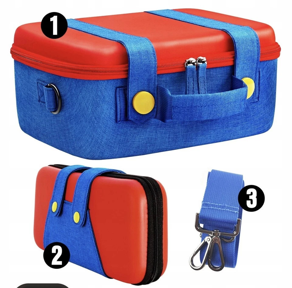 Tasche   Koffer Für Nintendo Switch OLED Mario  - Bild 4 von 4