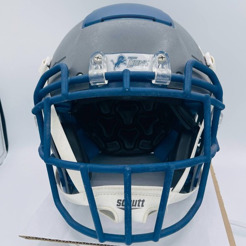 Detroit LIONS custom fullsize Schutt F7 Ballistic Gray - Picture 4 of 4
