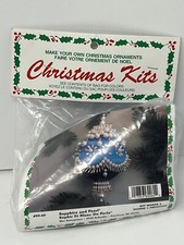 Merri Mac Sapphire And Pearl BLUE Satin Ball Beaded Vtg Christmas Ornament Kit