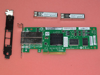 LSI Logic LSI7204EP-LC L3-01120 PCI-E 4GB/s Fiber Channel Dual Port LF