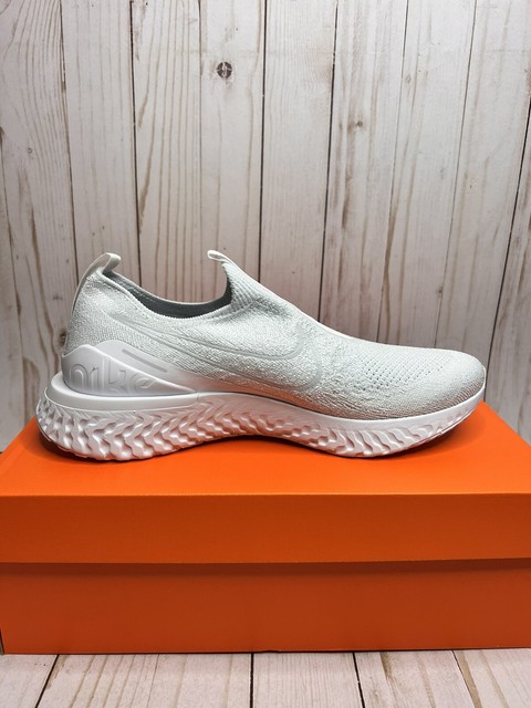 nike epic phantom react flyknit all white