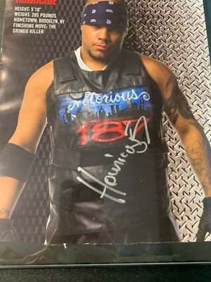 TNA HOMICIDE AUTOGRAPHED FRAMED 11x15