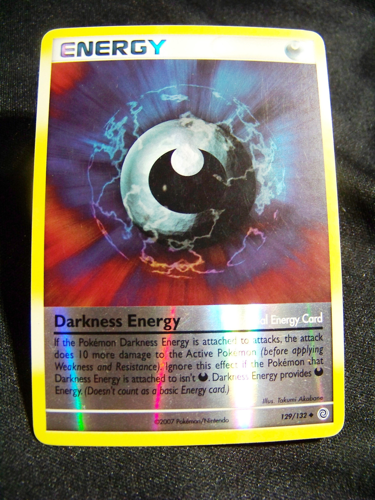 Darkness Energy 129/132 Pokemon Card Secret Wonders Uncommon Reverse Holo NM-