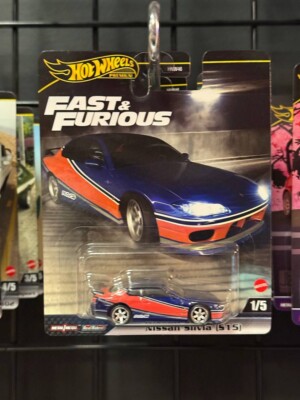 2024 Hot Wheels Premium Fast & Furious 1/5 Nissan Silvia S15 Blue Tokyo Drift