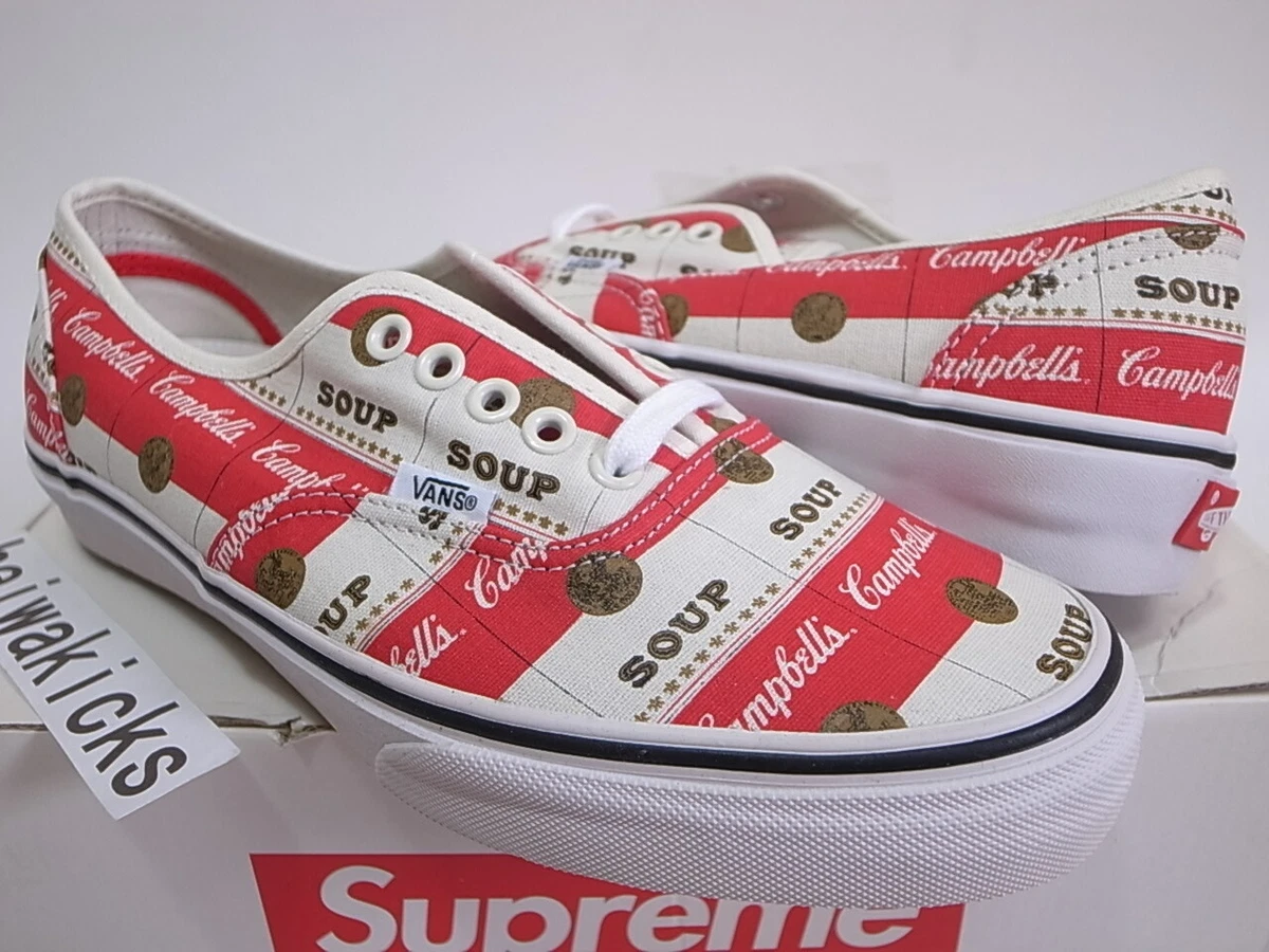 Vans Authentic Supreme Campbells Soup - Red - Low-top Sneakers