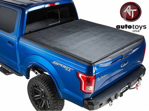 Other Car Truck Exterior Parts Tri Fold Soft Leather Tonneau Cover Fit 15 2019 Ford F 150 F150 5 5ft Short Bed Auto Parts And Vehicles