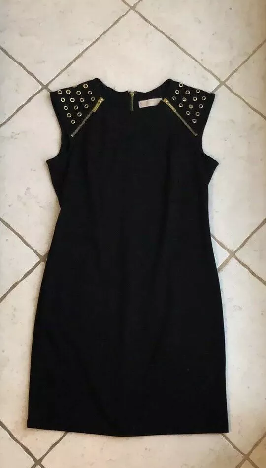 Michael Kors Studded Zipper Sheath Dress M