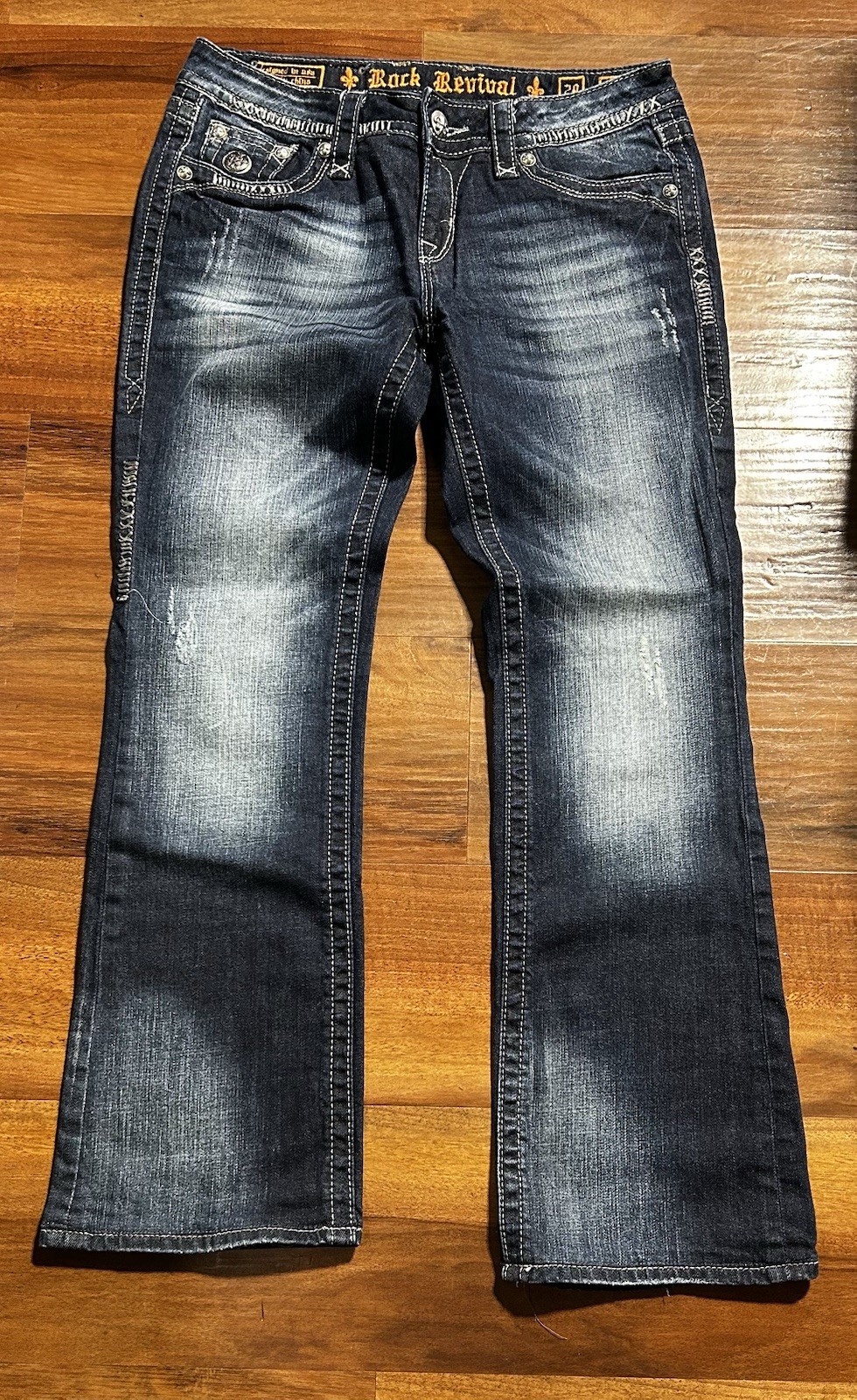 Rock Revival Women’s  Celine Bootcut Jean Size 29 Dark Wash