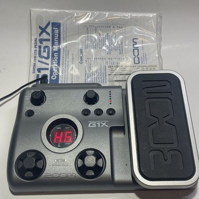 Zoom G1X Guitar Multi Effects Processor Expression Pedal W/ Power Cord