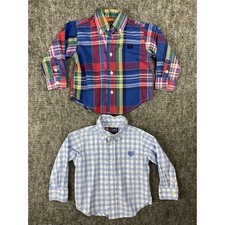 Chaps Shirt Boys Baby 12M 12 Months Long Sleeve Plaid Top Clothing Youth Kids