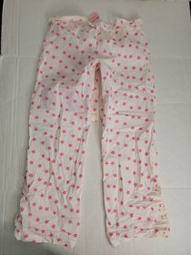 Victoria's Secret Pink Pajama Pants Bottoms SZ Medium Pink Stars Y2K Style NEW