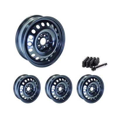 5x114.3 Set of 4 17'' Rims Black Steel Wheel fits 2011-12 Infiniti G25, OEK8 RTX