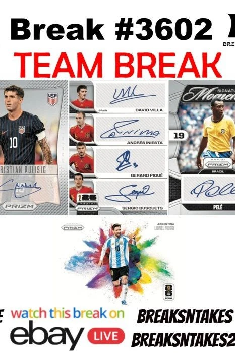 Break #3602: 2026 Panini Prizm FIFA World Cup Soccer Hobby CASE Team Break