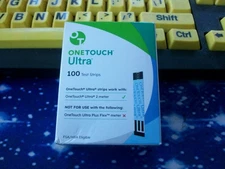 100 ONE TOUCH ULTRA TEST STRIPS 1 X 100, EXP 6-30-26, GOOD SEALED BOX