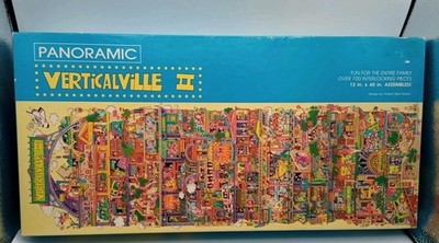 Vintage Springbok Panoramic Jigsaw Puzzle VERTICALVILLE II COMPLETE 700+ pc