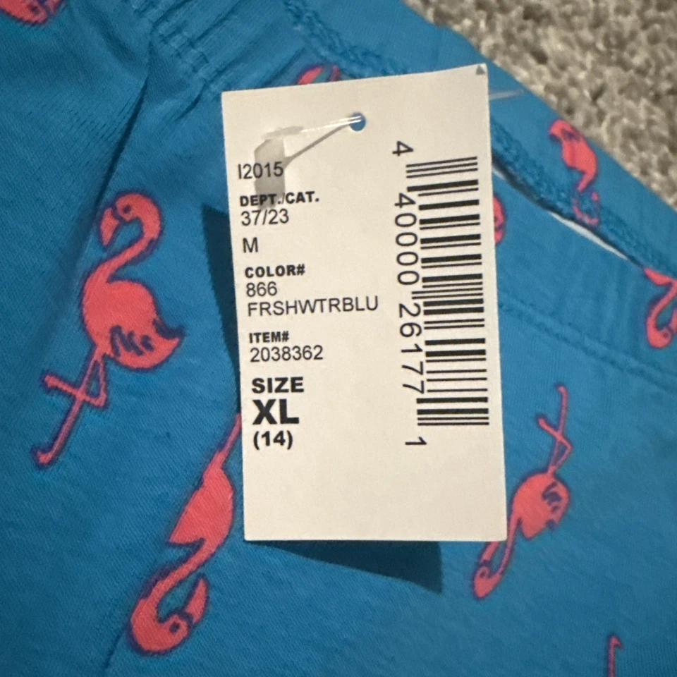 Capris para niñas The Children’s Place estampado flamenco azul talla XL 14 Foto 2 de 3