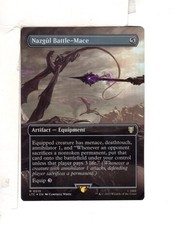 MTG SkeenAB Nazgul Battle-Mace BORDERLESS FOIL from LTC. NM.