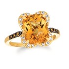 Le Vian 14K Yellow Gold Cocktail Ring for Women 3.59 cts Citrine Diamonds Size 5 — photo 1