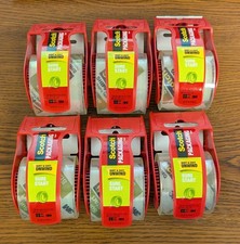 LOT OF 6 - SCOTCH SURE START PACKAGING TAPE 1.88in x 800in EACH