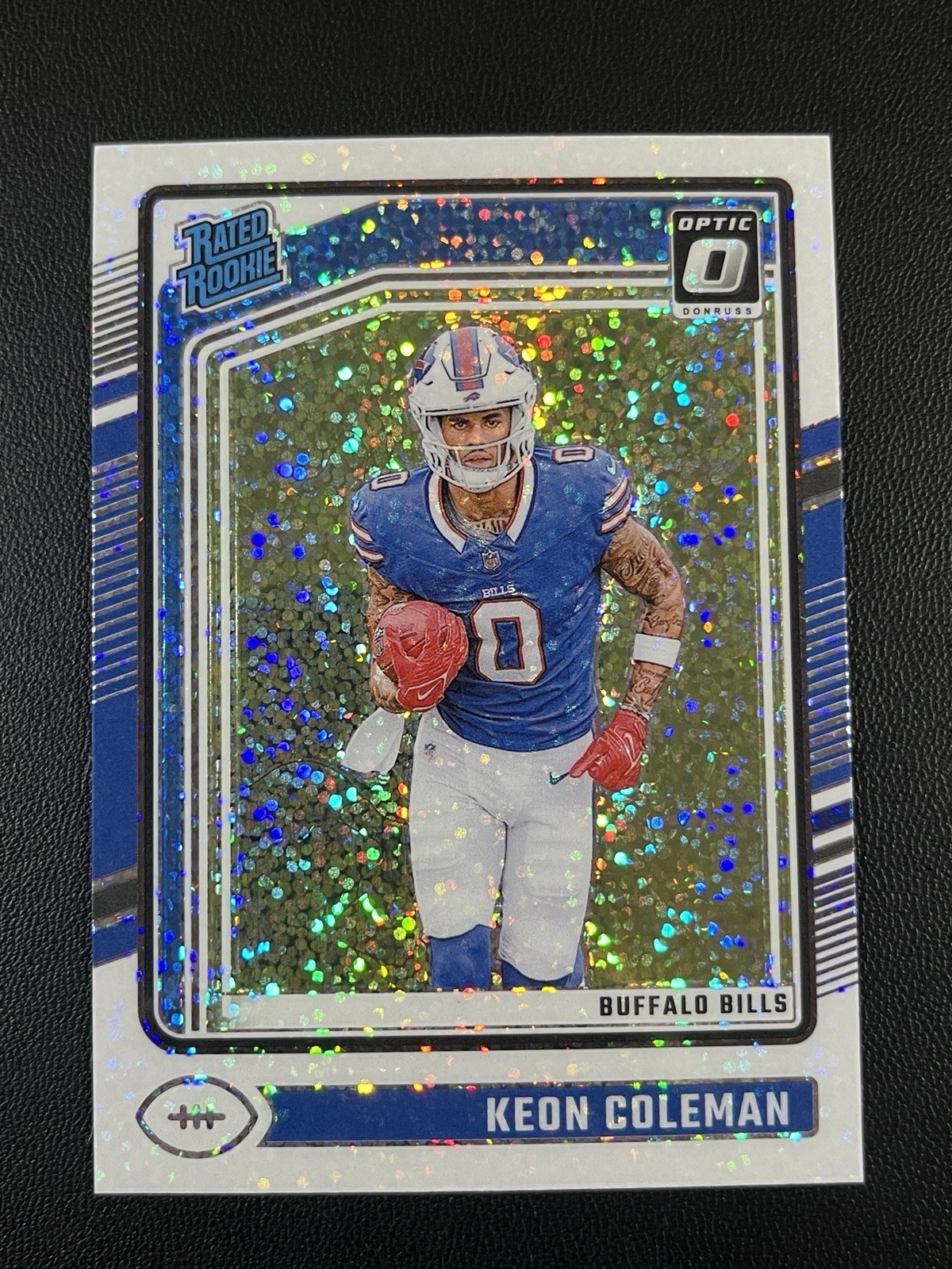2024 Panini Donruss Optic #263 Keon Coleman White Sparkle SSP RC