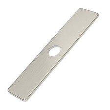 BWE 10 Inch Square Faucet Deck Plate - Stainless Steel Brushed Nickel