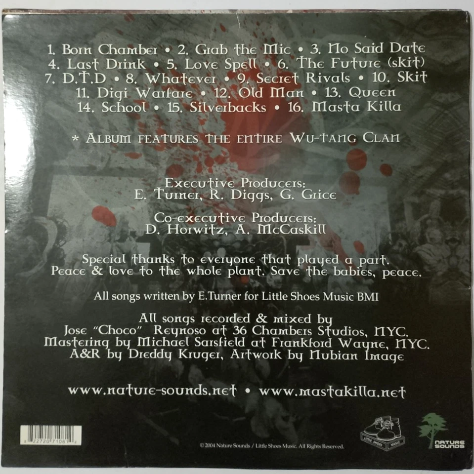 Vinyl 2 X LP Masta Killa - No Said Date G/VG 2004 Wu Tang Clan hip hop rap - Image 4 of 4