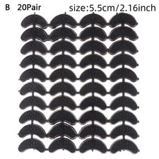 40PCS 20-Pair Rubber Heel Savers Toe Plates Taps DIY Shoe Repair Pads9887