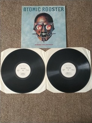 Atomic Rooster Home To Roost Double Comp LP 1986 Raw Power Porky Prime Vinyl EX