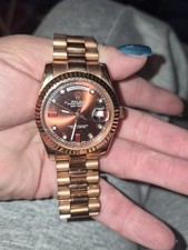 Rolex 118235 Day-Date 36 mm Chocolate Brown D...
