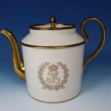 Sevres Porcelain - Louis Philippe - Covered Teapot Tea Pot