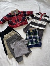 BOYS LOT OF 8 PIECES CARTERS PANTS /TOPS , NANETTE JACKET, SIZE 6/9 MONTHS