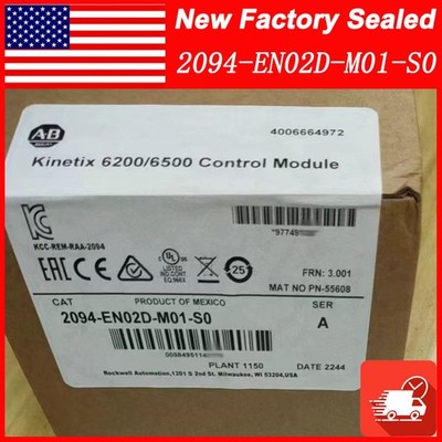 New Factory Sealed AB 2094-EN02D-M01-S0 New in Box Free Shipping PLC