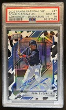 2022 Panini National VIP Gold Pack Ronald Acuna Jr. Dalmation Auto #1/1 PSA 10