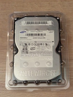 Vintage Samsung 40GB 3.5 SATA Desktop PC HDD HD040GJ 7200RPM HDD TESTED NO HOURS