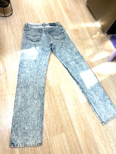 vintage levis 501 made in USA 32x34 super rare blue acid wash from the 80's