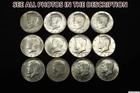 NobleSpirit Desirable 12x $6 FV 90% Silver Kennedy Half Dollar 1964