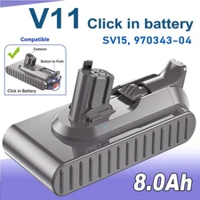 25.2V V11 Click in Battery For Dyson V11 SV15 SV16 8000mah Replacement Battery