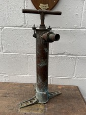 RARE WW2 TRENCH ? RAF ? WATER STIRRUP PUMP WITH PLAQUE - STORES REF 27P/1873