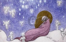 John Bauer, Mary with the Child (1911) *Art Postcard NEW