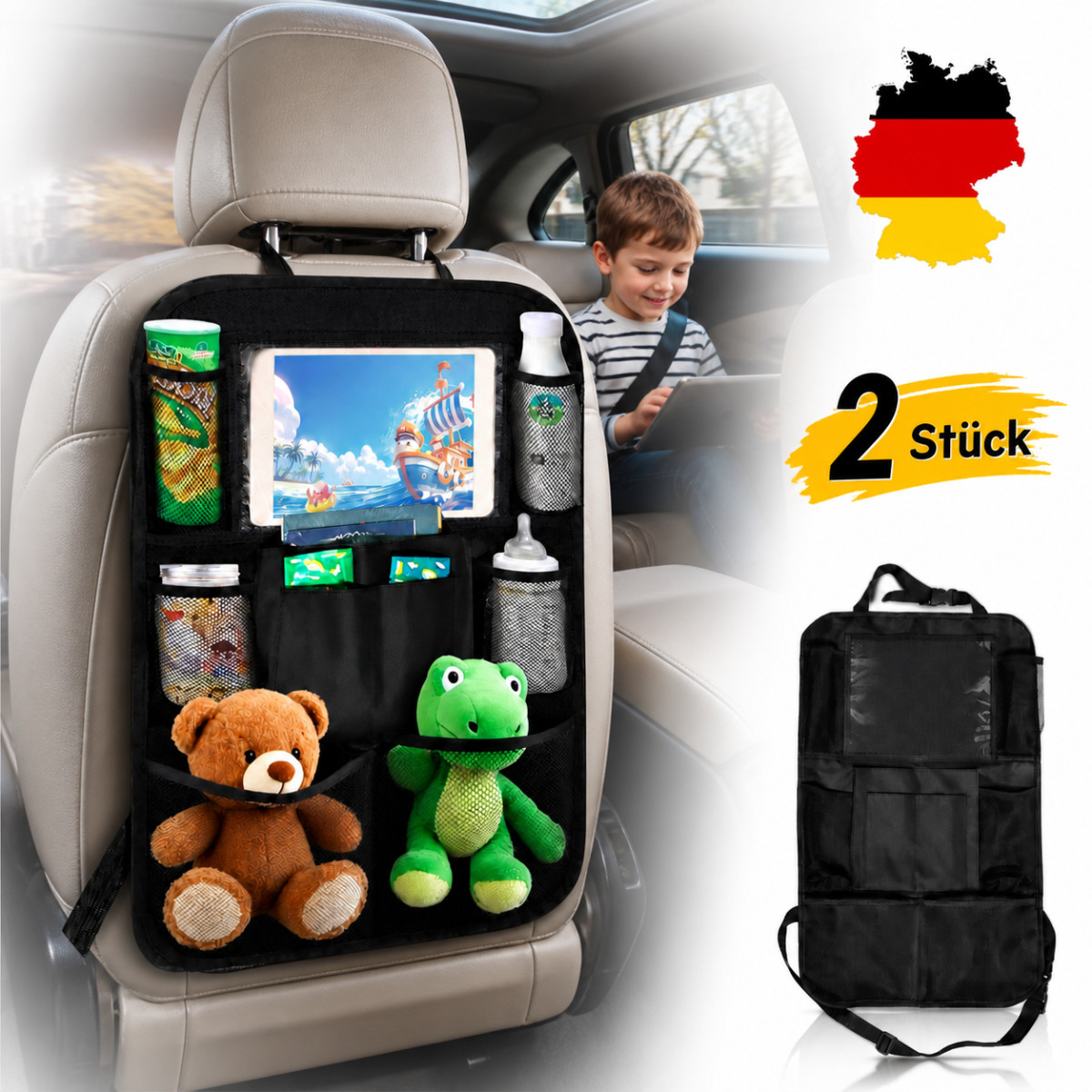 Organizer per Sedile Posteriore Auto per Bambini