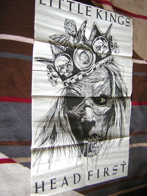 LITTLE KINGS Head First ORIGINAL 1989 PROMO-POSTER 58 x 88 cm EPITAPH GEFALTET