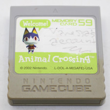 Official Nintendo Gamecube Animal Crossing Memory Card 59 Blocks DOL-008 OEM