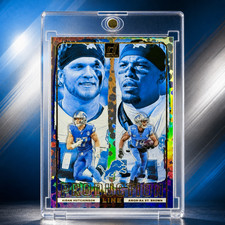 Amon-Ra St Brown Aidan Hutchinson 2024 Donruss Dual Refractor RARE INVESTMENT