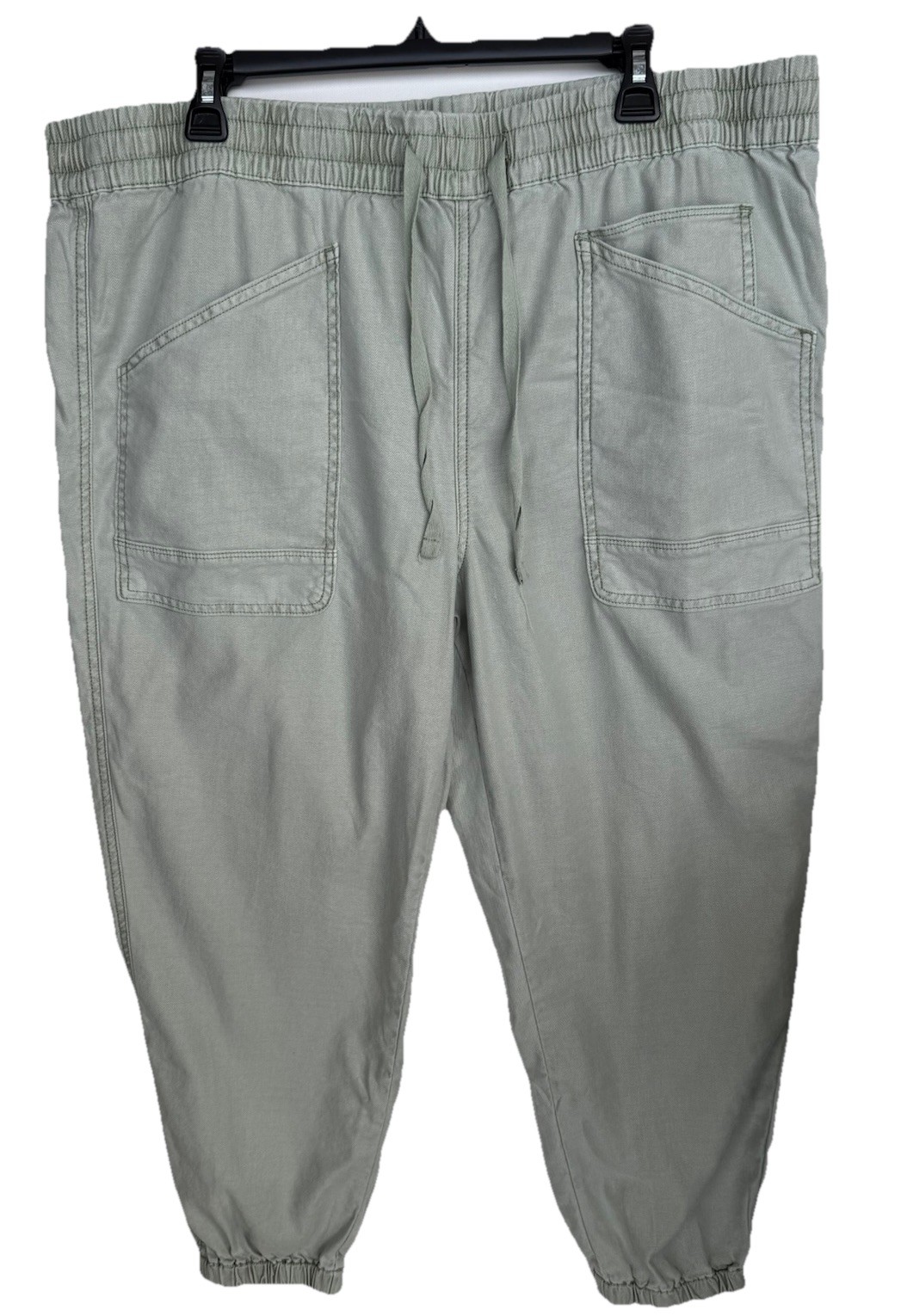 Sundance Jogger Style Pants Linen Blend Women’s Size XL Light Green