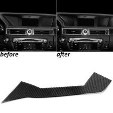 Consola interior de fibra de carbono real moldura de navegación GPS para Lexus GS 350 2013-20