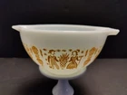 #441 PYREX BOWL -Amish Butterprint -Pumpkin Orange -1.5 -Cinderella Nesting 1965